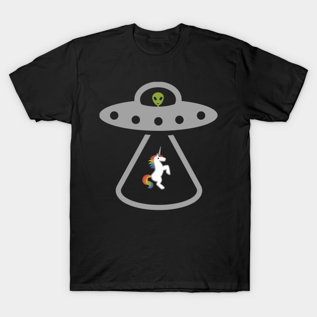 Alien and Unicorn T-Shirt by MedleyDesigns67